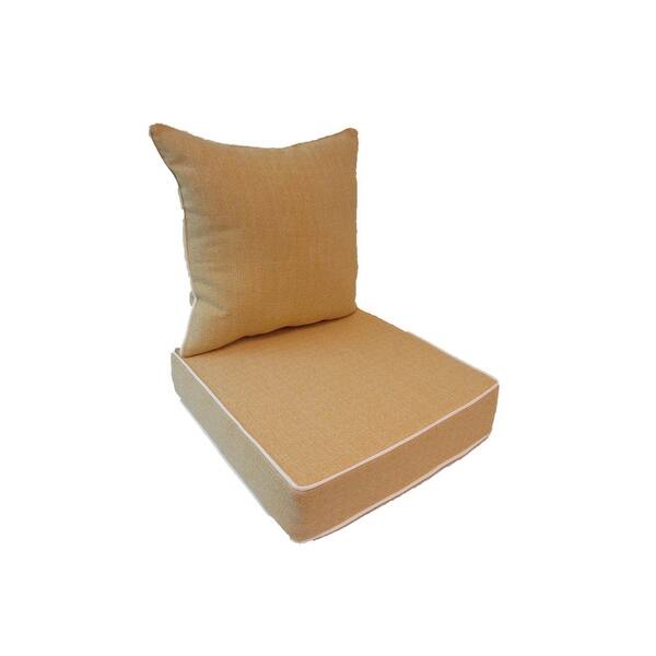 Shop Suntastic O Fiddlestix Indoor Outdoor Butter Deep Seat And Back Cushions Overstock 31267340