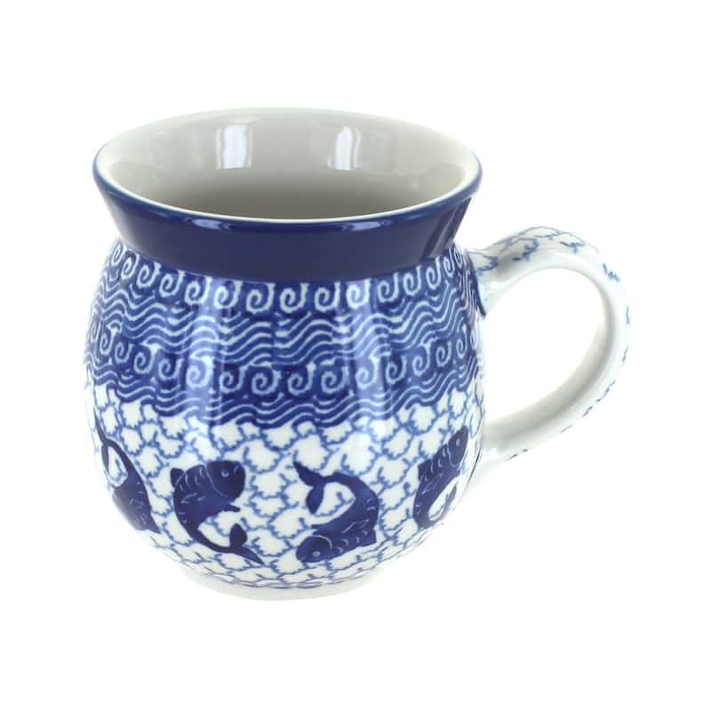 Blue Rose Polish Pottery Ceramika Artystyczna Bubble Mug - Mosaic Beach