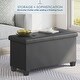 preview thumbnail 57 of 62, Nestl Storage 30-In Storage Ottoman Bench with Storage Bins for Bedroom - Folding Foot Rest Ottoman with Storage for Living Room