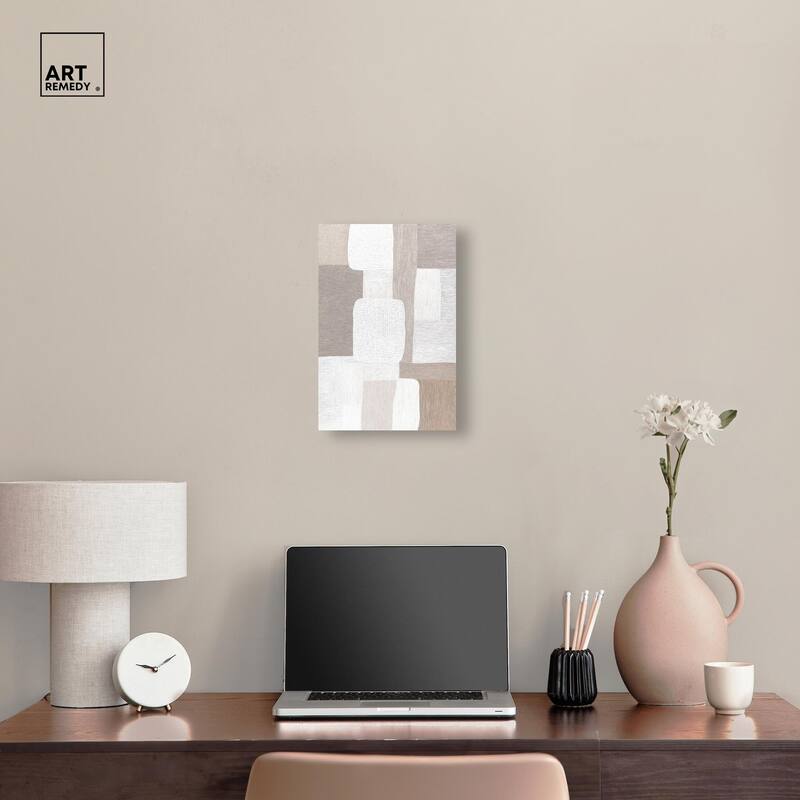 Stucco Squares II Canvas by Art Remedy, Gallery Wrapped