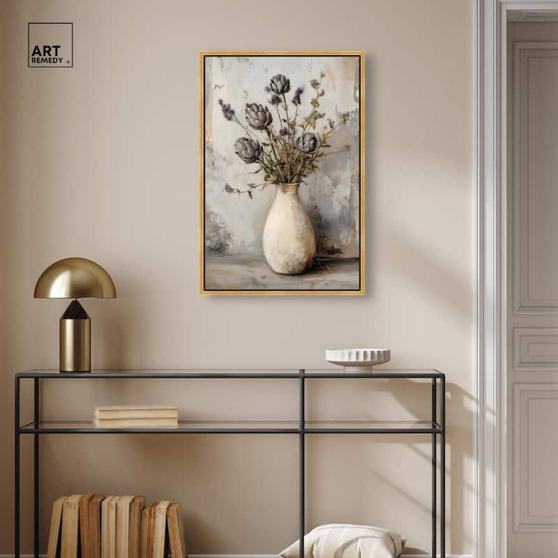 Artichoke Glory Canvas by Art Remedy