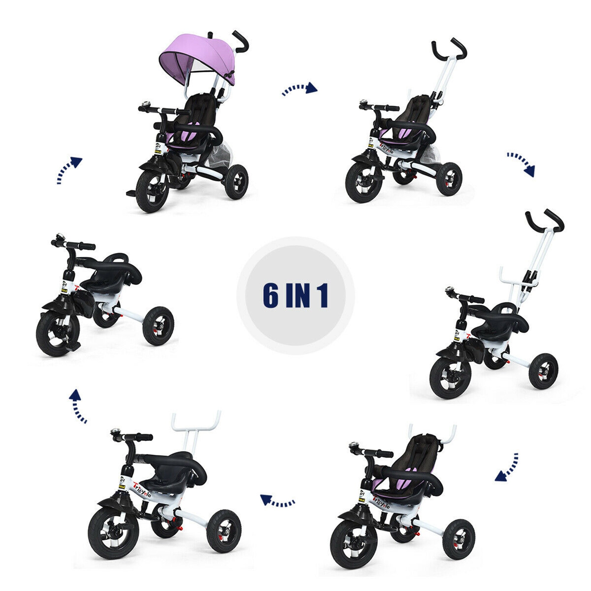 gymax 3 in 1 stroller