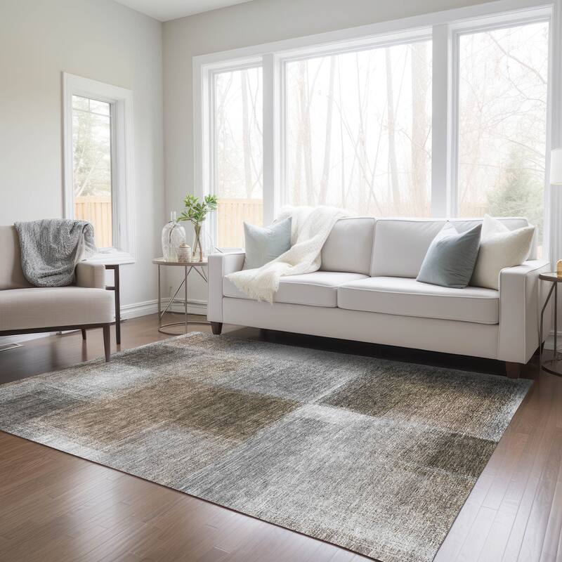 Machine Washable Indoor/ Outdoor Chantille Ombre Rug