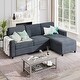 preview thumbnail 2 of 46, Futzca Modern L-shaped Convertible Sectional Sofa w/ Reversible Chaise