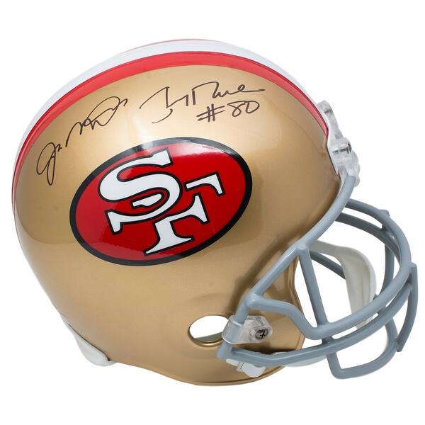 Shop Joe Montana Jerry Rice Signed San Francisco 49ers Full Size Replica Helmet Jsa Overstock 21257379