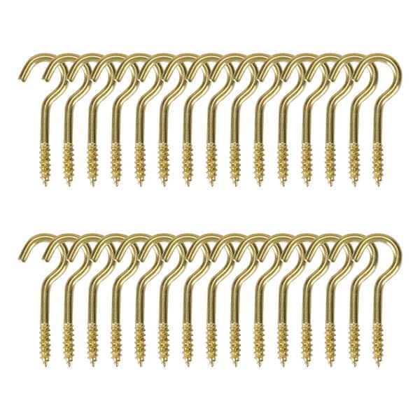 30pcs Cup Ceiling Hooks Durable Metal Screw in Hanger Hooks for Home Office  - Bed Bath & Beyond - 29350305