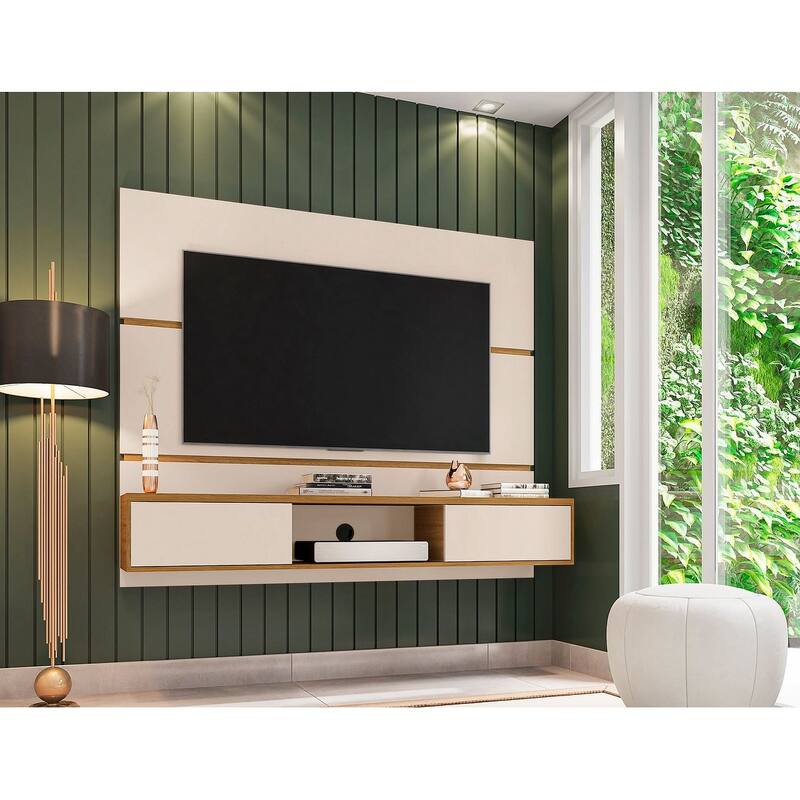Vernon Mid Century Modern Wood 62.99 In. Floating Living Room Entertainment Furniture