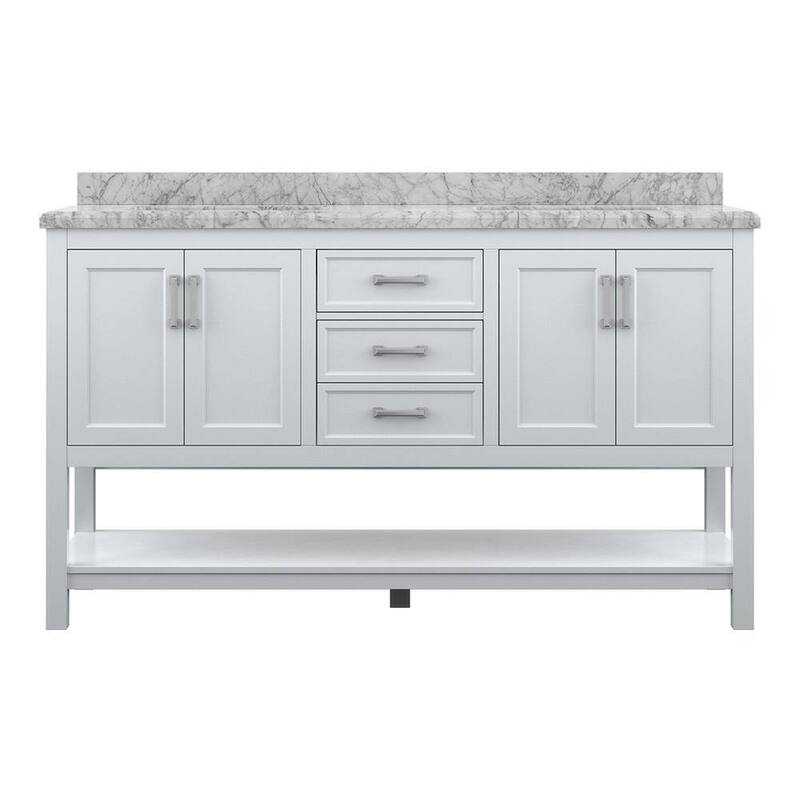 Design Element Affinity 61" Double Sink Vanity