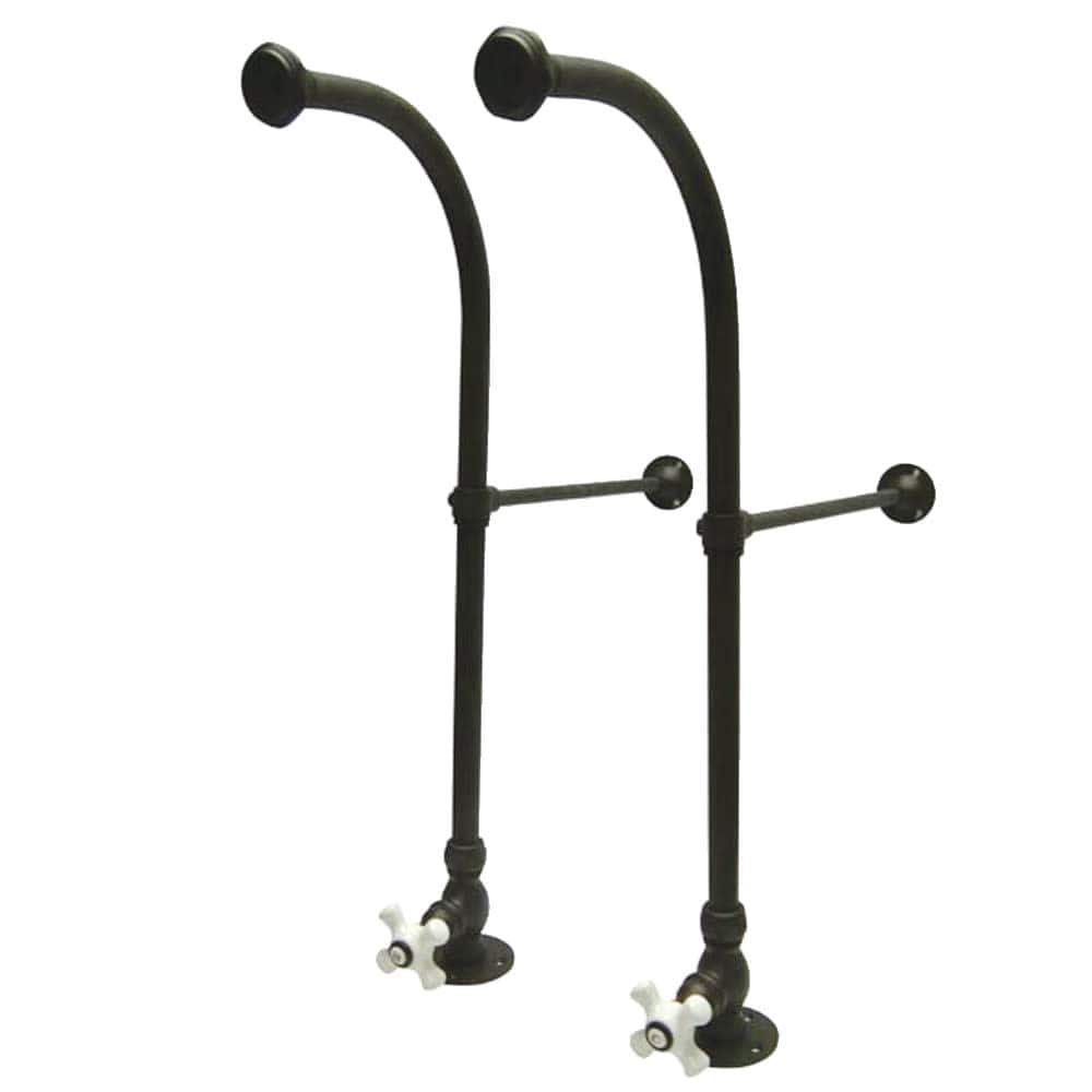 Kingston Brass Vintage Rigid Freestanding Supply Lines with Porcelain