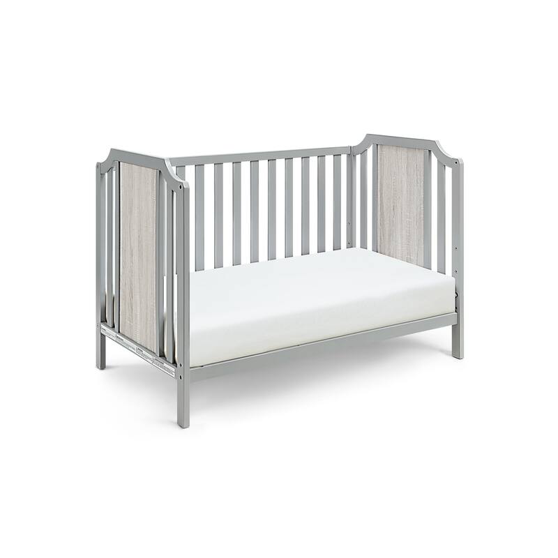 Brees Island 3-in-1 Convertible Crib Gray/Graystone - Grey