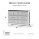 preview thumbnail 19 of 24, Furniture of America Althea 3-Piece Farmhouse Bedroom Set with Dresser & 2 Nightstands