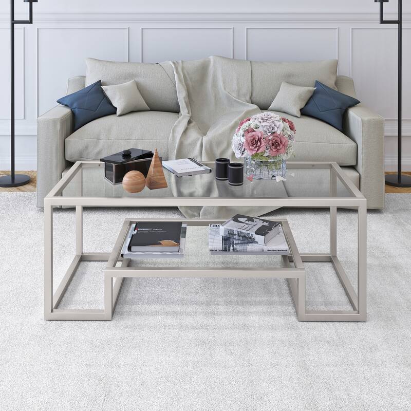 Athena Glam Handcrafted Geometric Coffee Table