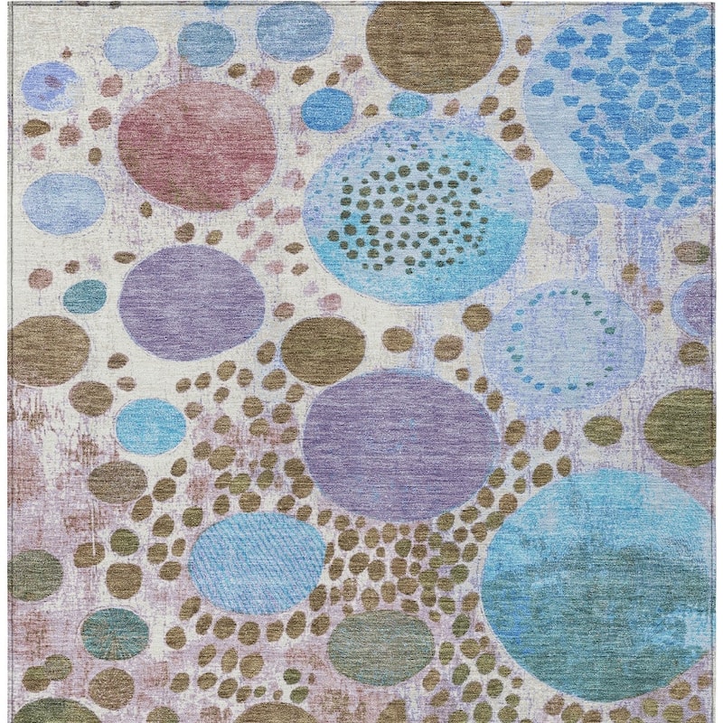 HomeRoots Geometric Transitional Rectangle Outdoor Rug