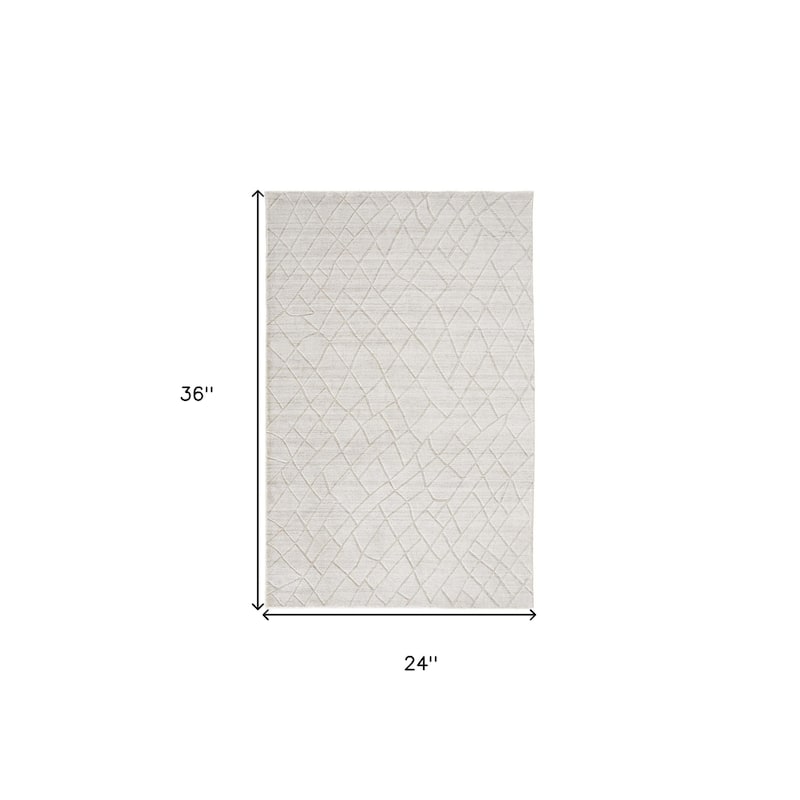 Vekoy Traditional Woven Area Rug By HomeRoots - 2' x 3'