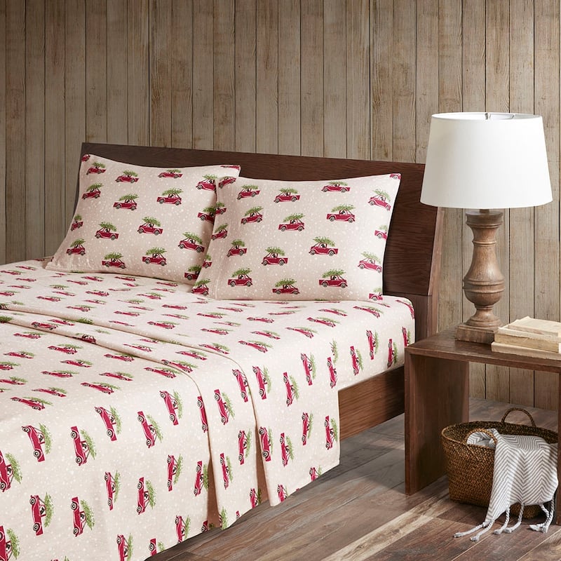 Woolrich Cotton Flannel Sheet Set - Twin - Tan cars