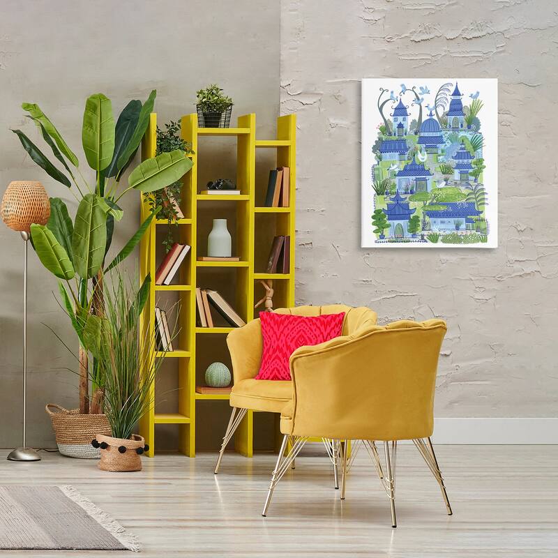 Stupell Charming Village Buildings Canvas Wall Art Design By Kay Widdowson