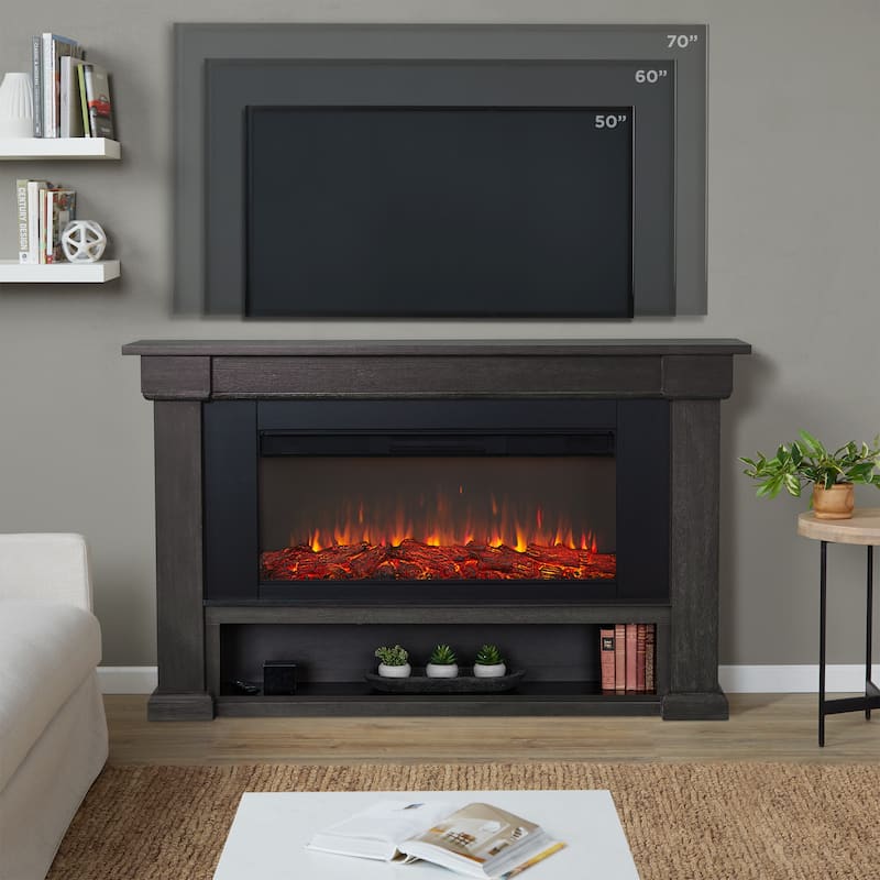 Bristow 66" Landscape Electric Fireplace by Real Flame