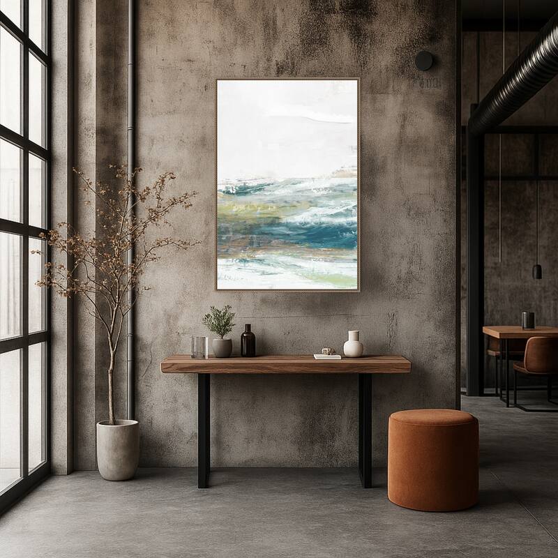 Verdant Vista No. 2 by Hannah Dawson Framed Canvas Wall Art Print