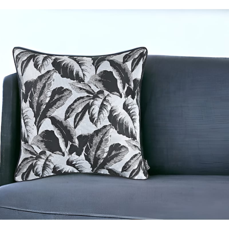 17" Black and White Throw Pillow Cover - Black and White