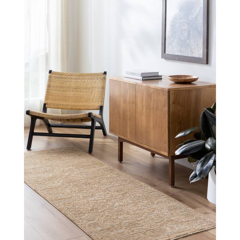 Hagan Moroccan Area Rug - Beige - 2' 8" x 7' 3"