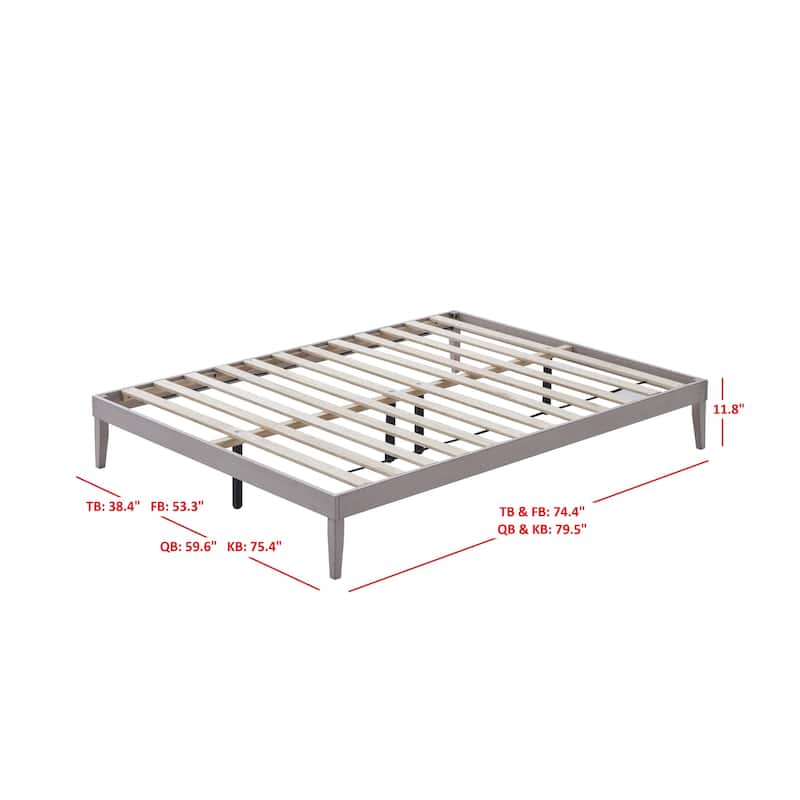 Zion Solid Wood Platform Bed