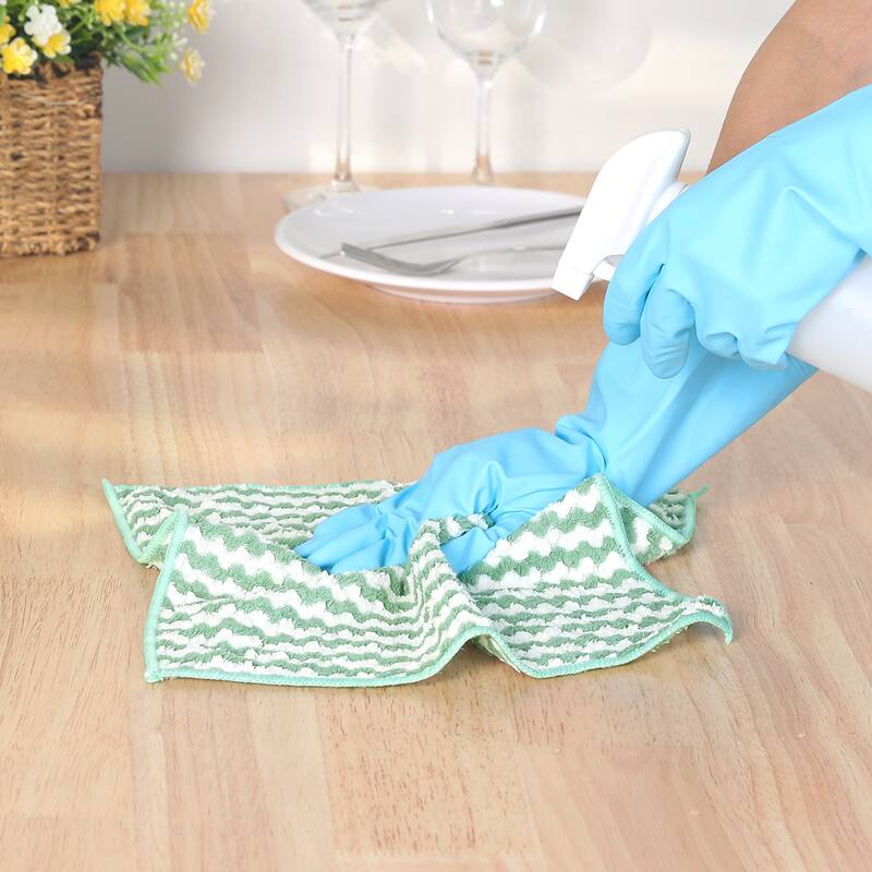 Microfiber Cleaning Cloth, 12 Pack Highly Absorbent Lint Free Rags Reusable and Washable Cleaning Towels