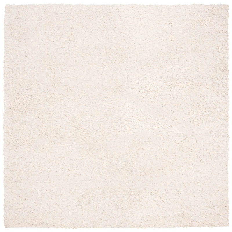 SAFAVIEH August Shag Solid 1.2-inch Thick Area Rug - 11' Square - Ivory