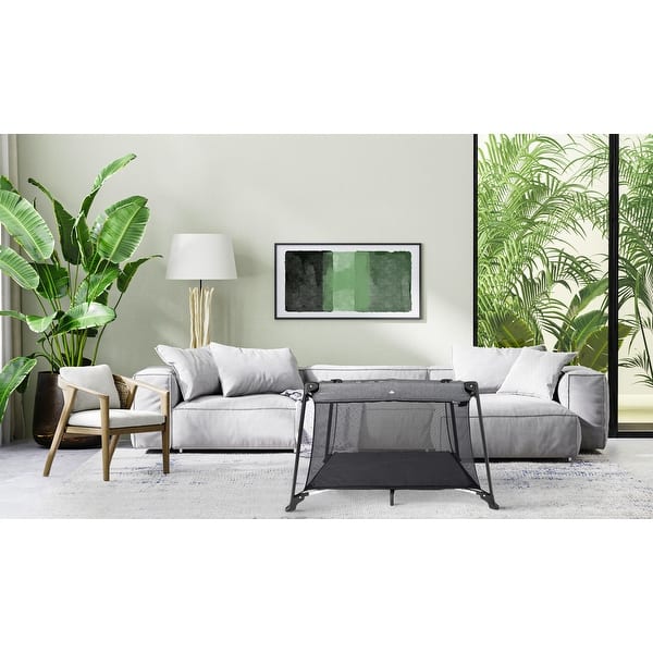 slide 2 of 12, Metro Play Yard with Bassinet Onyx