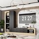preview thumbnail 2 of 17, Media Console Multi-Functional TV Stand Storage Unit with LED Lighting