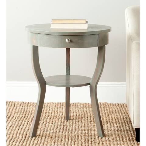 SAFAVIEH Kendra Ash Grey End Table - 22" x 22" x 30.3"