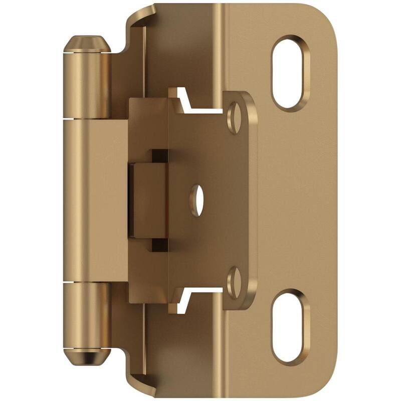 Amerock BP7550 Functional Hardware 1/2" Overlay Wrap Cabinet Door - Champagne Bronze - Champagne Bronze
