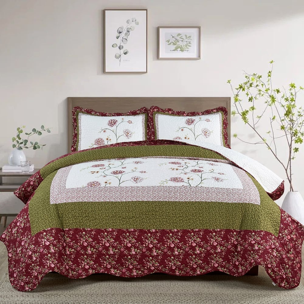 Serenta Dorset 3 Piece Bedspread Quilts Set