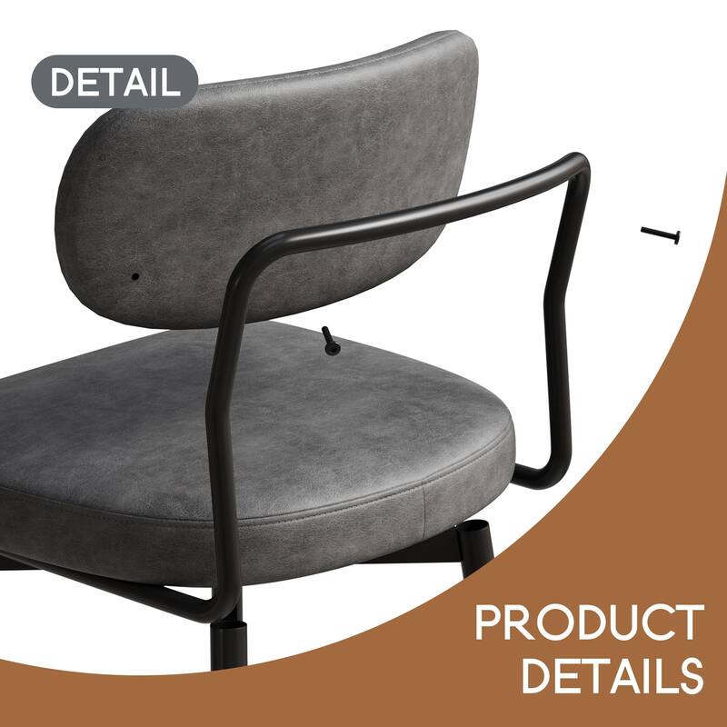 360 ° Rotating Bar Chair Bar Stool bar stools set of 2 piece set with leather cushions and iron brackets, home kitchens