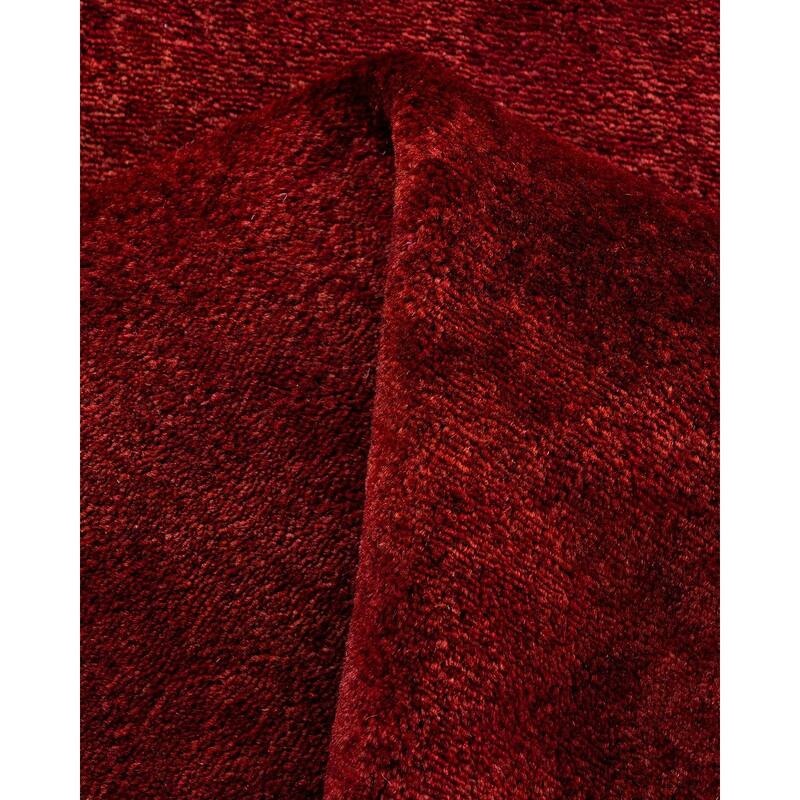 Overdyed, One-of-a-Kind Hand-Knotted Area Rug - Rust - 2' 6" x 9' 4"
