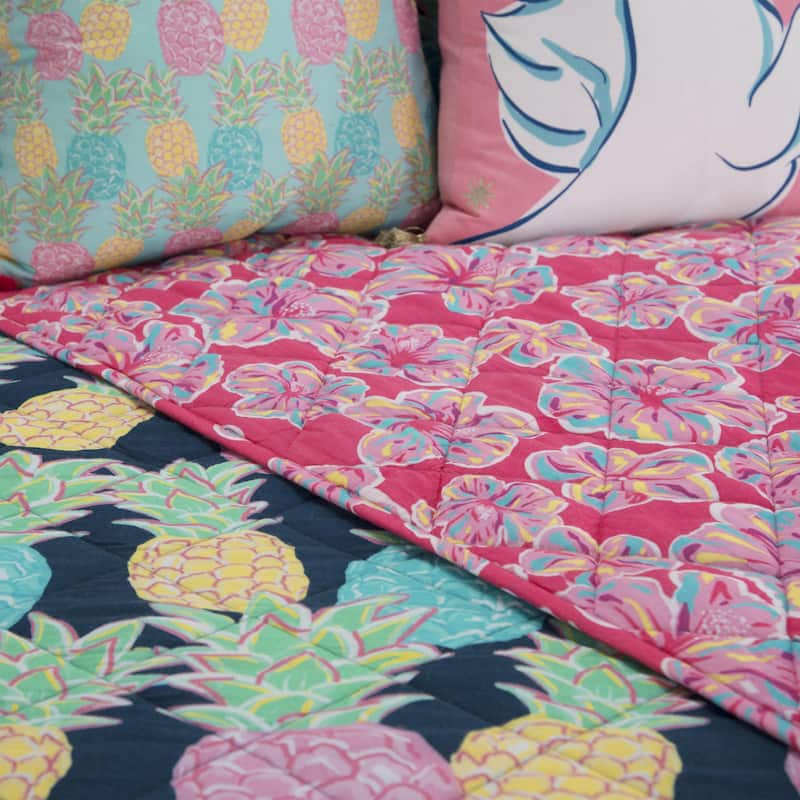 Simply Southern Printed 100% Cotton Reversible Quilt Set