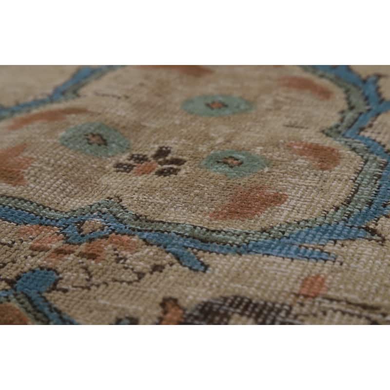 Medallion Tabriz Persian Area Rug Hand-Knotted Wool Carpet - 8'2"x 10'10"