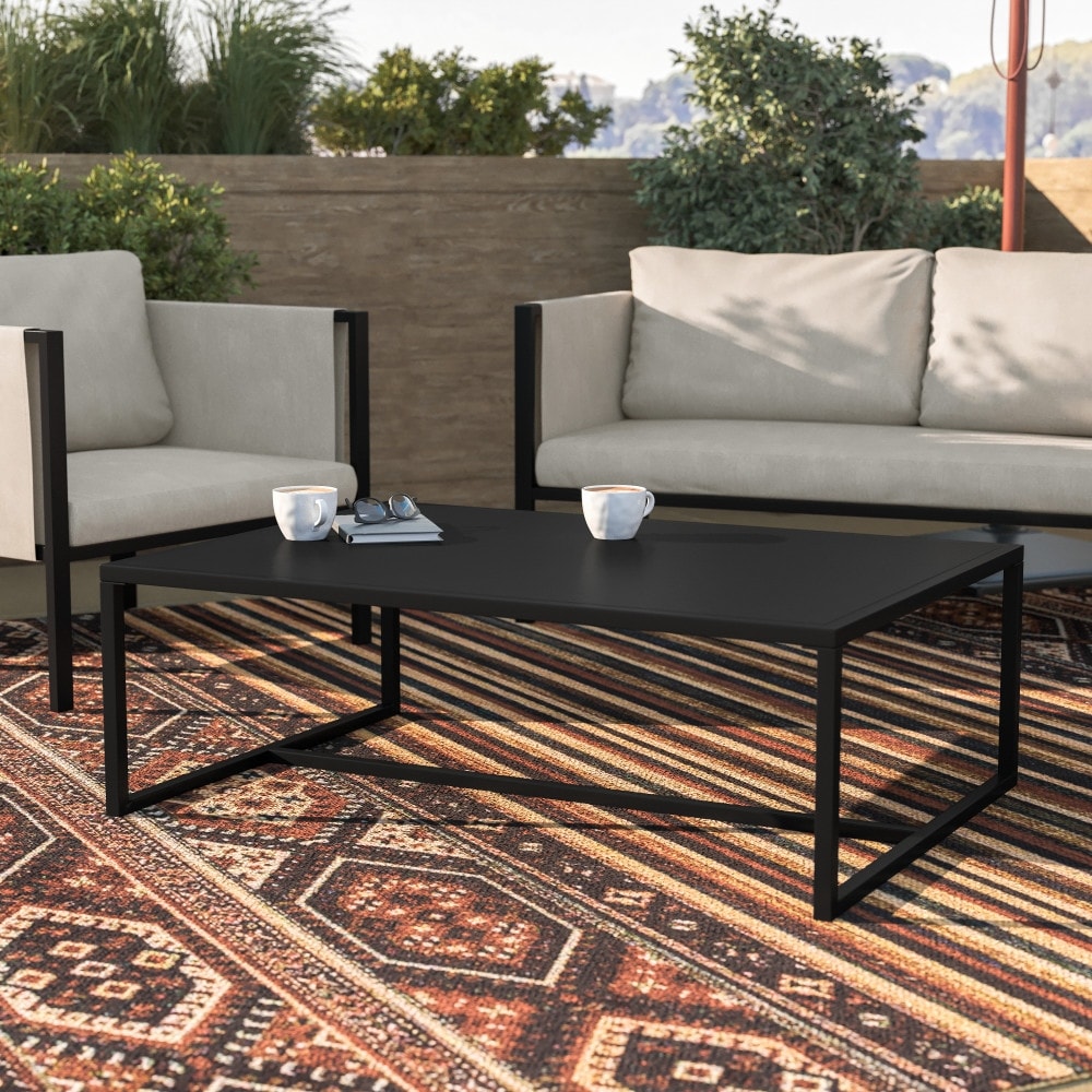 All-Weather Steel Patio Coffee Table