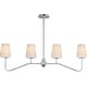 preview thumbnail 1 of 9, Maxim 12697WT Durham 4 Light 5" Wide Linear Pendant Polished Chrome