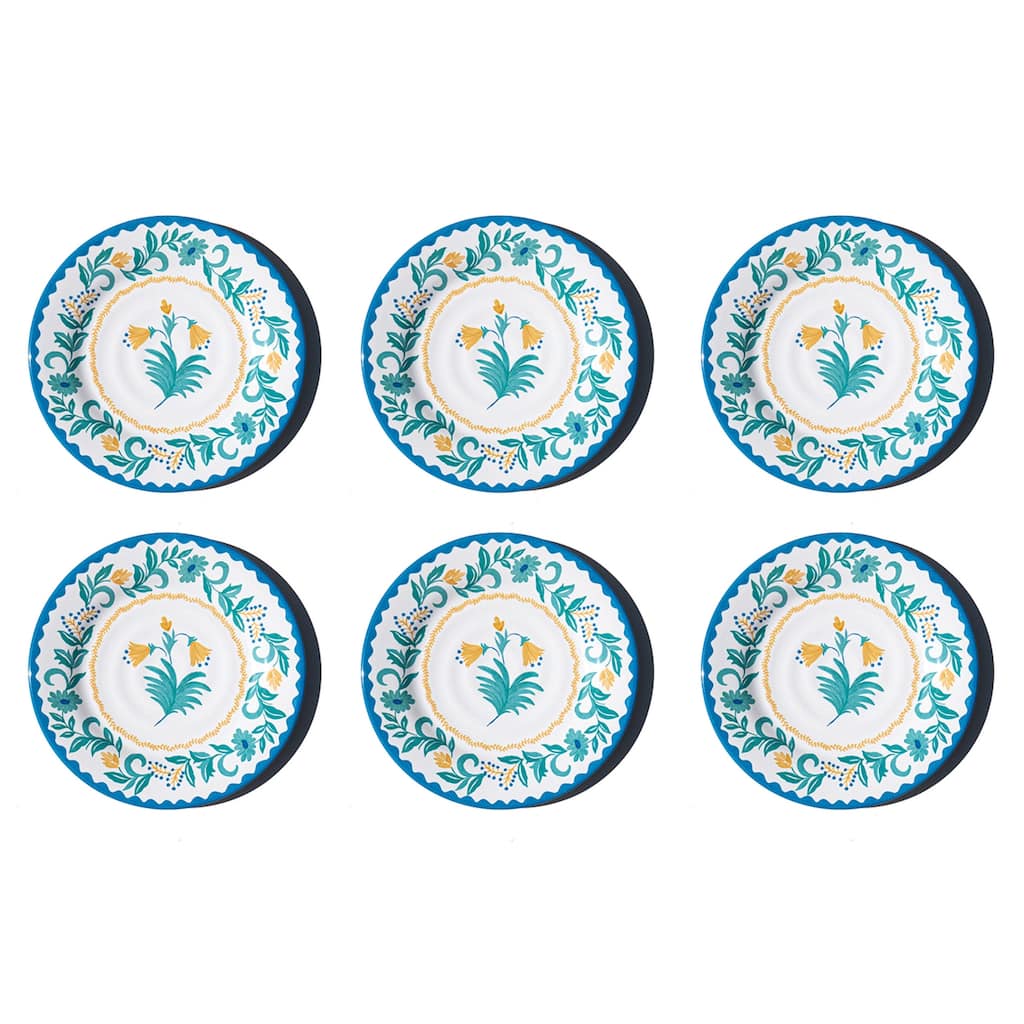 Abode Homewares Montelupo NewWave Melamine Salad Plate - Multicolor - 8.5" - Set of 6