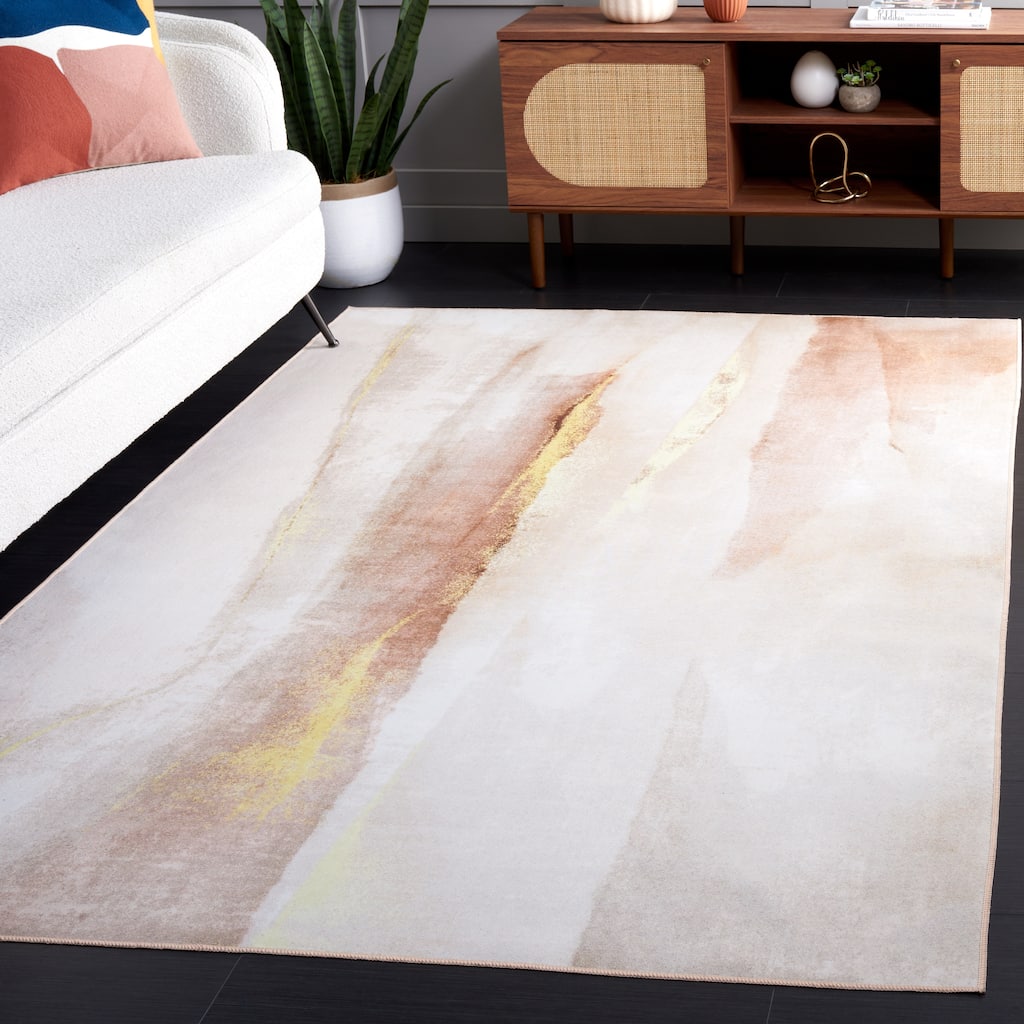 SAFAVIEH, Malibu Lavelle Contemporary Machine Washable Rug