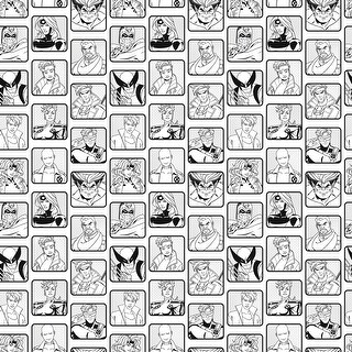 Marvel's X-MEN '97 Comic Cast Black and White Peel and Stick Wallpaper