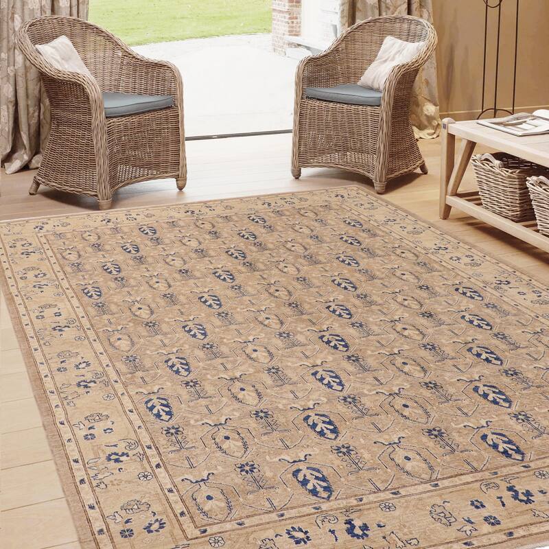Vintage Herati Bidjar Hand Knotted Wool Rug