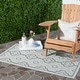 preview thumbnail 6 of 52, SAFAVIEH Courtyard Annmarie Indoor/ Outdoor Waterproof Patio Backyard Rug 2' x 3'7" - Light Grey/Anthracite