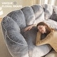 preview thumbnail 8 of 22, Loveseat Floral Shaped Bean Bag Sofa