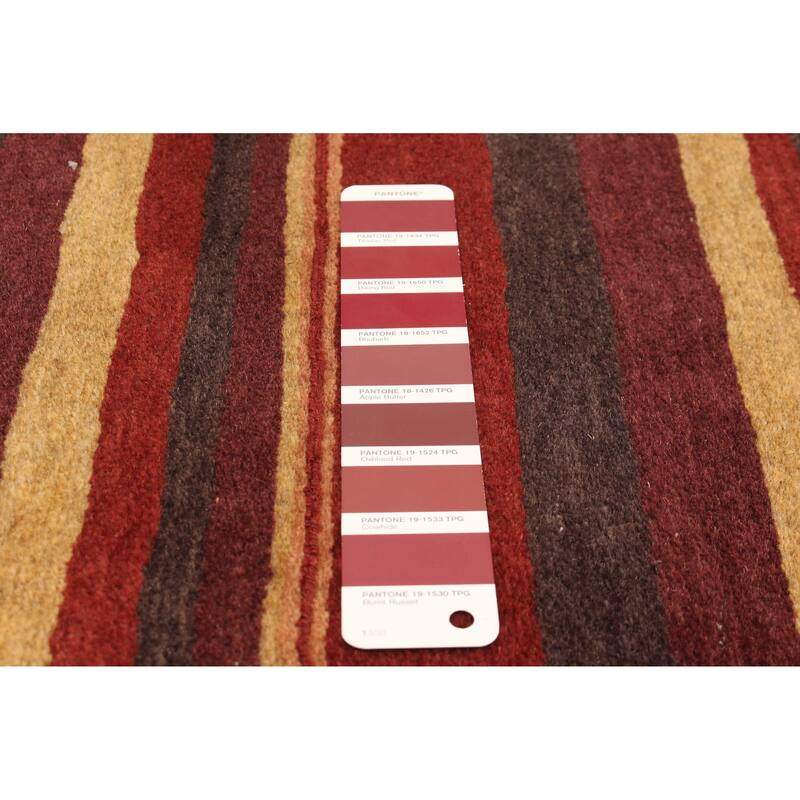 ECARPETGALLERY Hand-knotted Opulence Red Wool Rug - 3'3 x 6'7