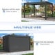 preview thumbnail 31 of 188, EROMMY Outdoor Louvered Pergola Gazebo with Adjustable Aluminum Rainproof Roof