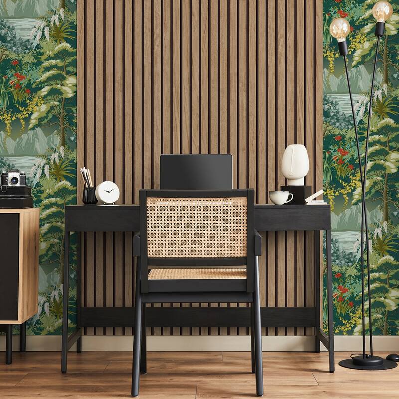 Belgravia Decor Panacea Brown Wood Wallpaper