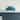 Modern Blue 1-Light Semi Flush Mount Ceiling Light Fixture for Porch Hallway Passway