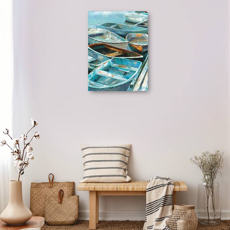 Rowing I By Sandy Doonan Canvas Art Print
