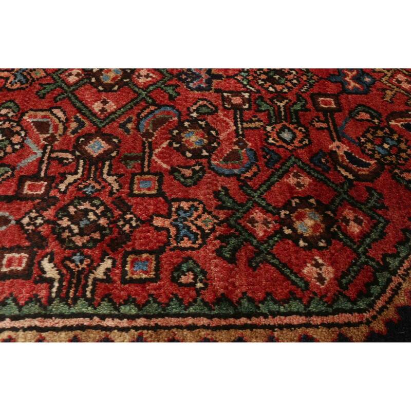 ECARPETGALLERY Hand-knotted Andelz Red Wool Rug - 4'0 x 11'3